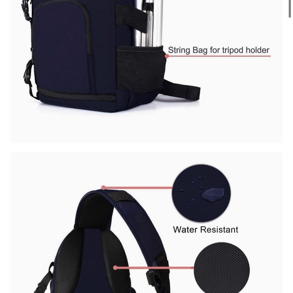 Mosiso DSLR Camera Bag Slingback Navy - Picture 5 of 7